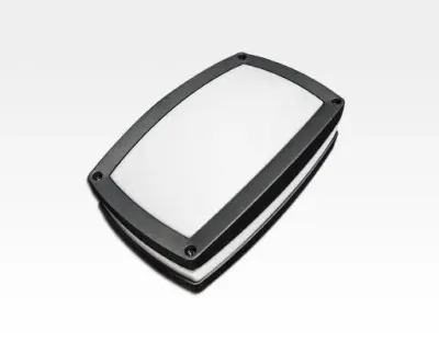 10W LED Wand/Deckenleuchte anthrazit rechteckig Tageslicht Weiß / 6000-6500K 450lm 230VAC IP54 120Grad — Bild 5