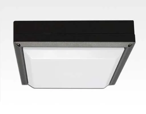 20W LED Wand/Deckenleuchte grau quadratisch Tageslicht Weiß / 6000-6500K 900lm 230VAC IP54 120Grad