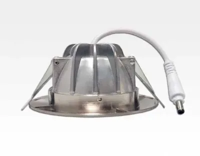 5W LED Einbau Downlight Edelstahl gebürstet rund dim.NeutralWeiß / 4000-4500K 320lm 230VAC IP40 120Grad — Bild 5