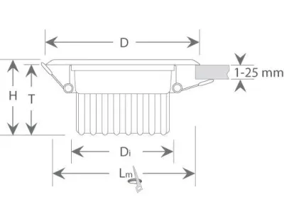 30W LED Einbau Downlight weiß rund Warm Weiß / 2700-3200K 1800lm 230VAC IP44 120Grad — Bild 9