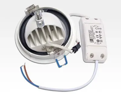 10W LED Einbau Spotleuchte weiß rund Neutral Weiß / 4000-4500K 650lm 230VAC IP40 90Grad — Bild 4