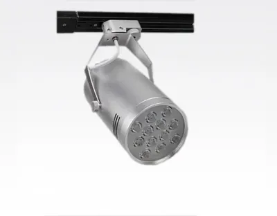 9W LED Leuchte weiss dimmbar für 3 Phasen Schienen 750lm / Warm Weiss 3000K D100mm 230VAC